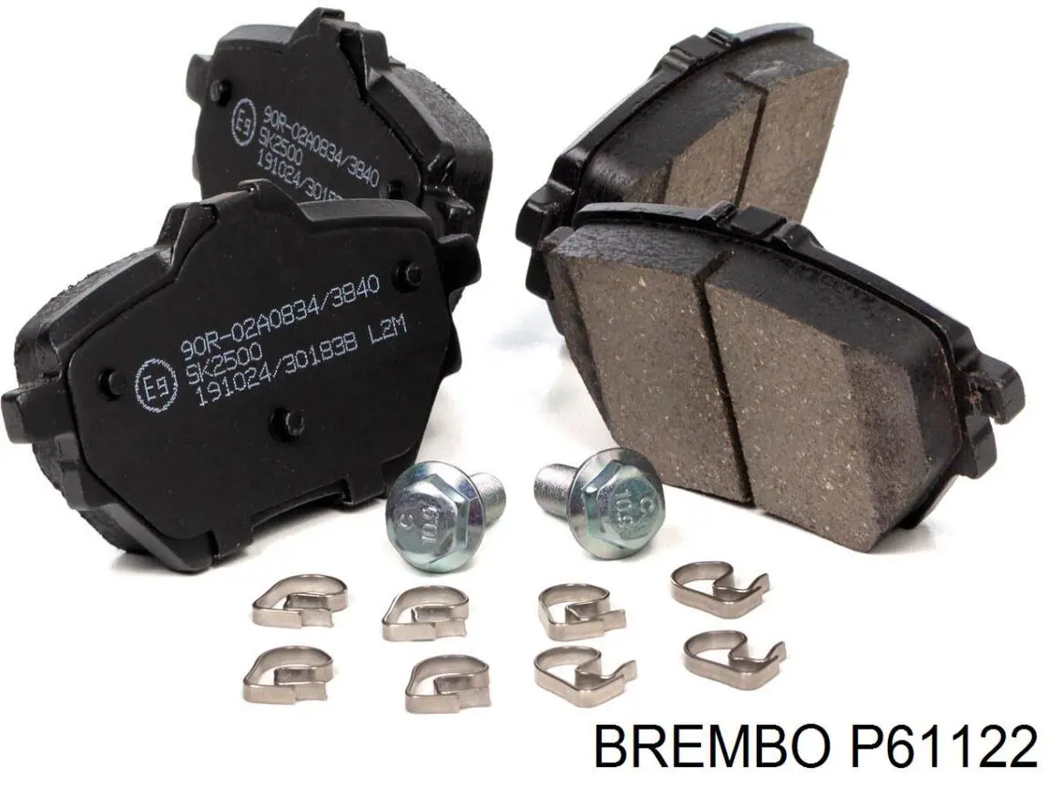 P61122 Brembo pastillas de freno traseras