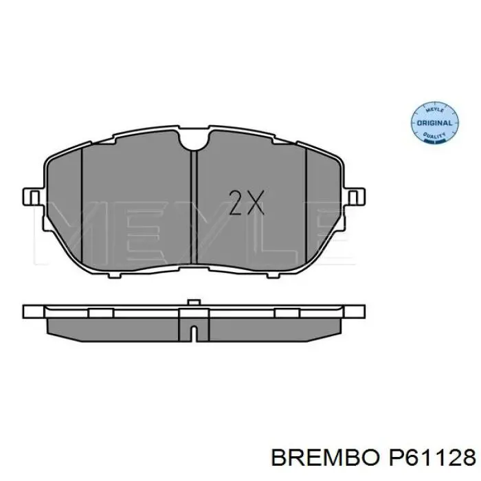 Comprar P61128 Brembo Pastillas delanteras de freno