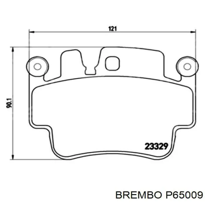 P65009 Brembo pastillas de freno delanteras