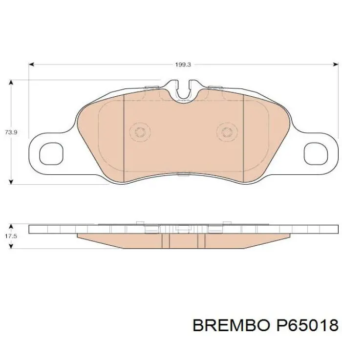 P65018 Brembo pastillas de freno delanteras