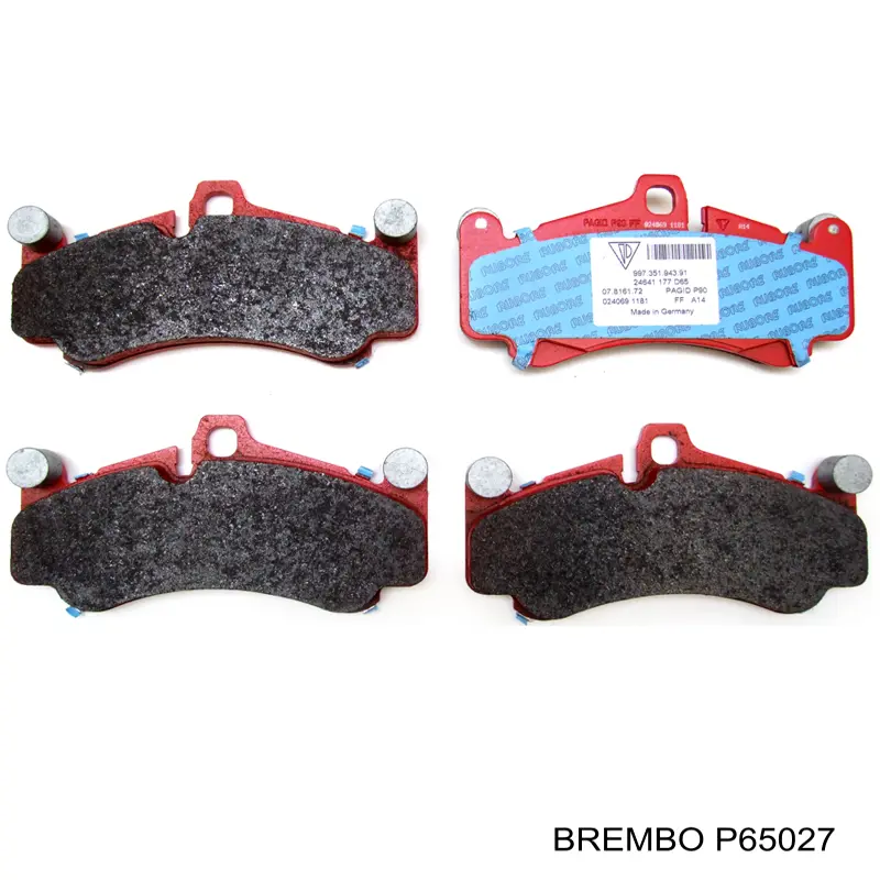Pastillas de freno traseras P65027 Brembo