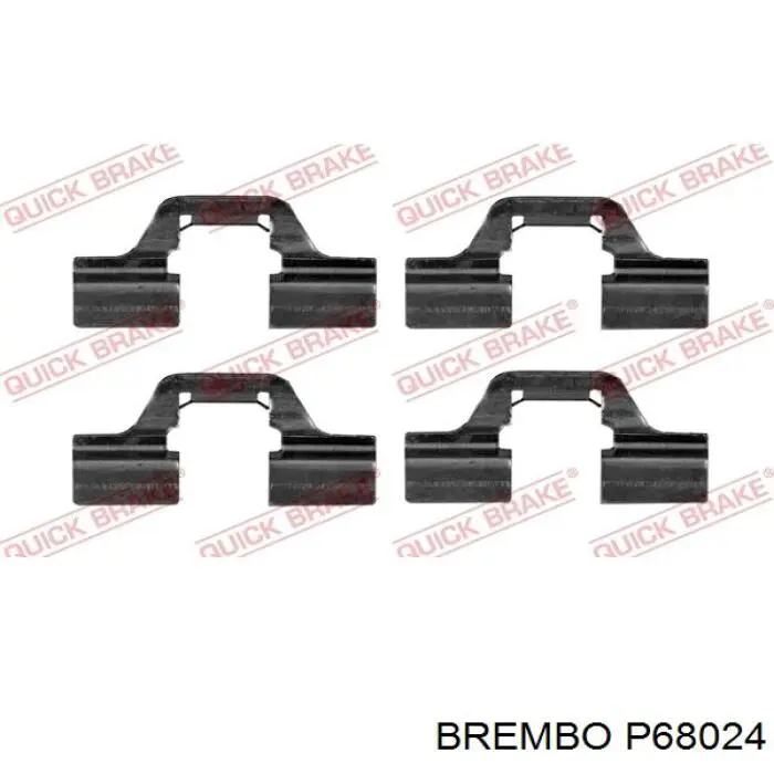 Comprar P68024 Brembo Pastillas de freno traseras