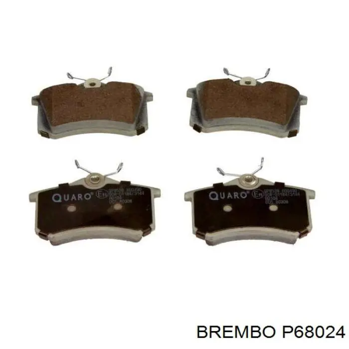 Pastillas de freno traseras P68024 Brembo