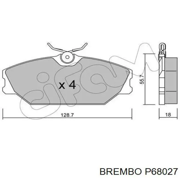 Pastillas de freno delanteras Renault Laguna 1 B56, 556