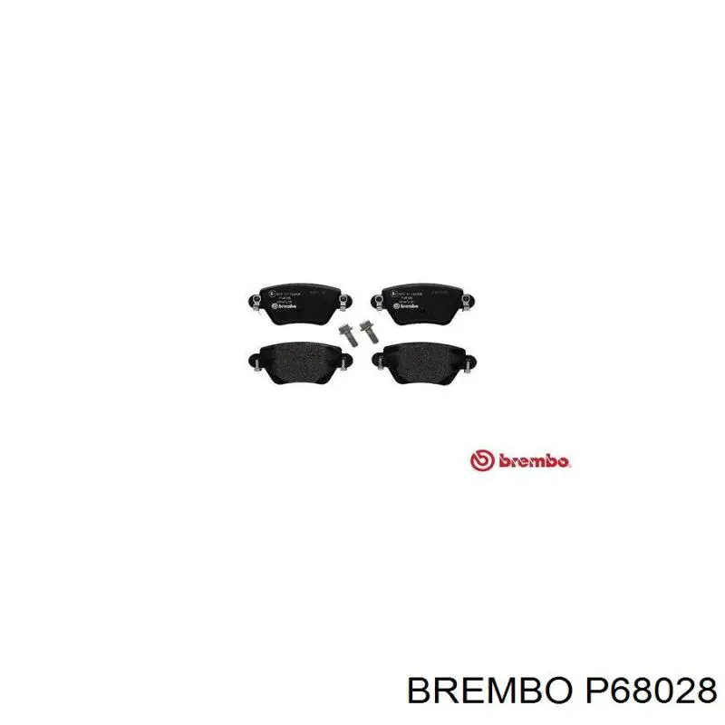 Comprar P68028 Brembo Pastillas de freno traseras