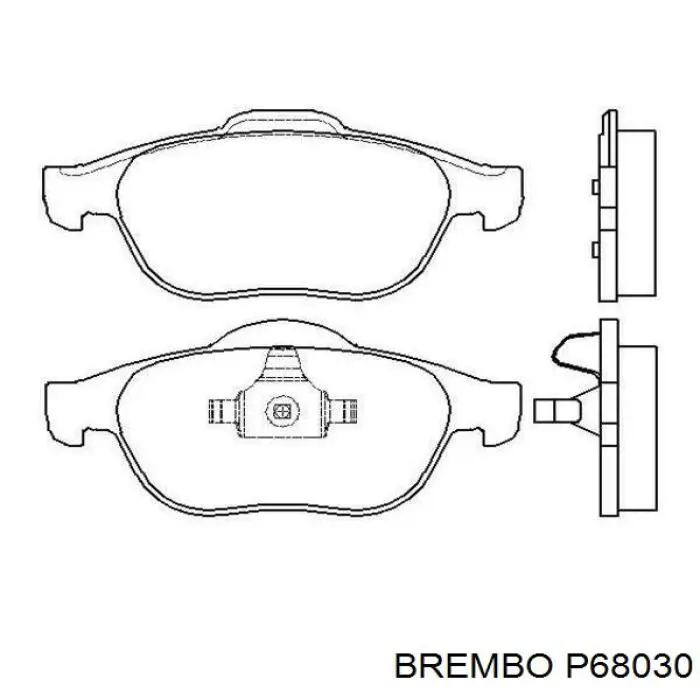 Pastillas freno delanteras Brembo P68030 precio, desde 28,83 EUR