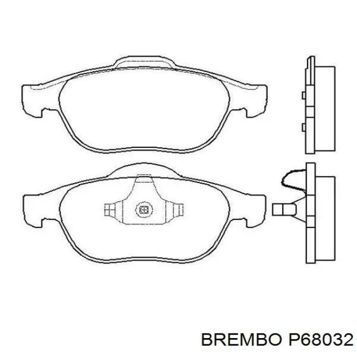 Pastillas de freno P68032 Brembo