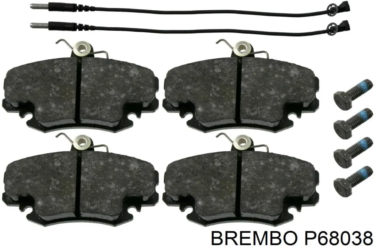 Comprar P68038 Brembo Pastillas delanteras de freno