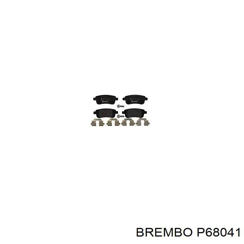 Comprar P68041 Brembo Pastillas de freno traseras