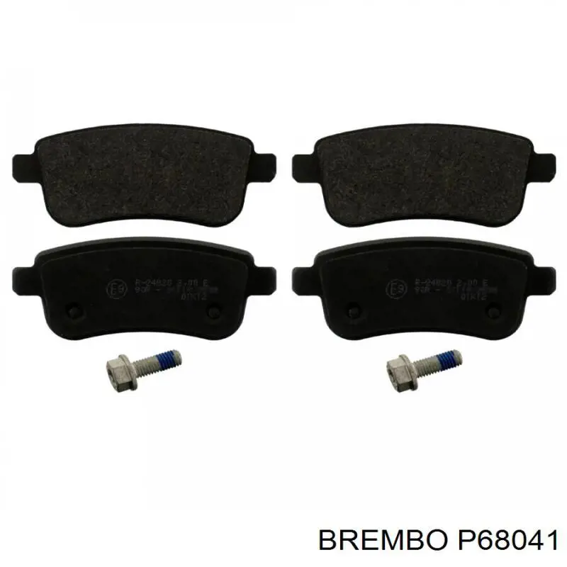 Pastillas de freno traseras P68041 Brembo