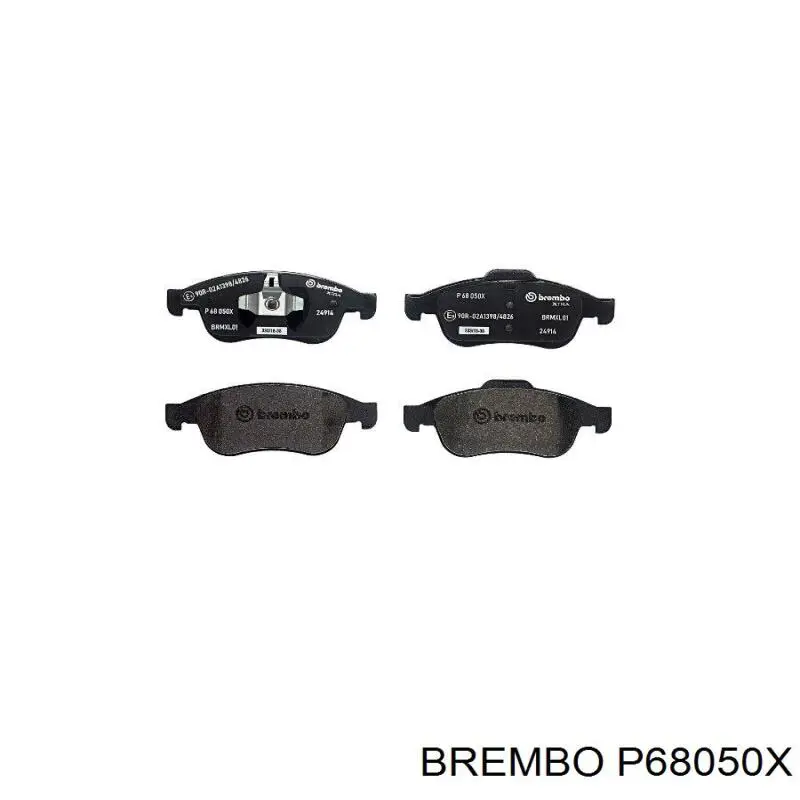 Pastillas de freno delanteras Brembo P68050X