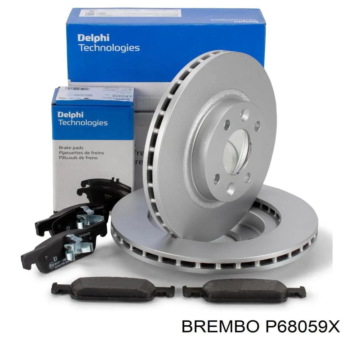 P68059X Brembo pastillas de freno delanteras