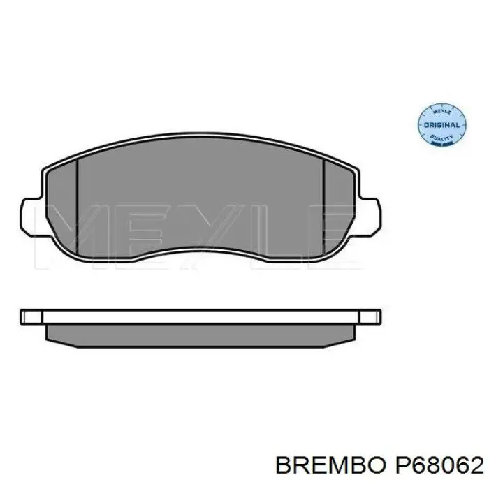 P68062 Brembo Pastillas delanteras