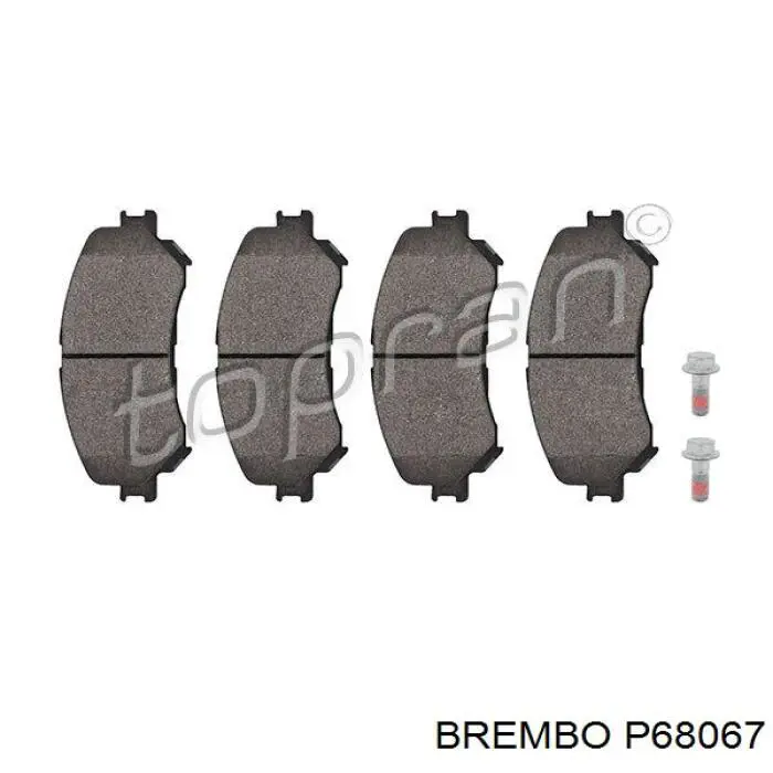 P68067 Brembo Pastillas delanteras