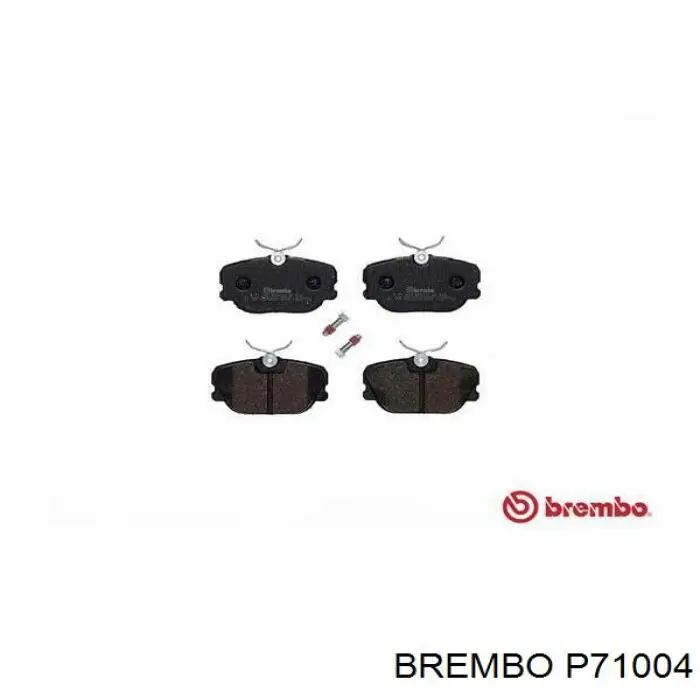 P71004 Brembo pastillas de freno delanteras