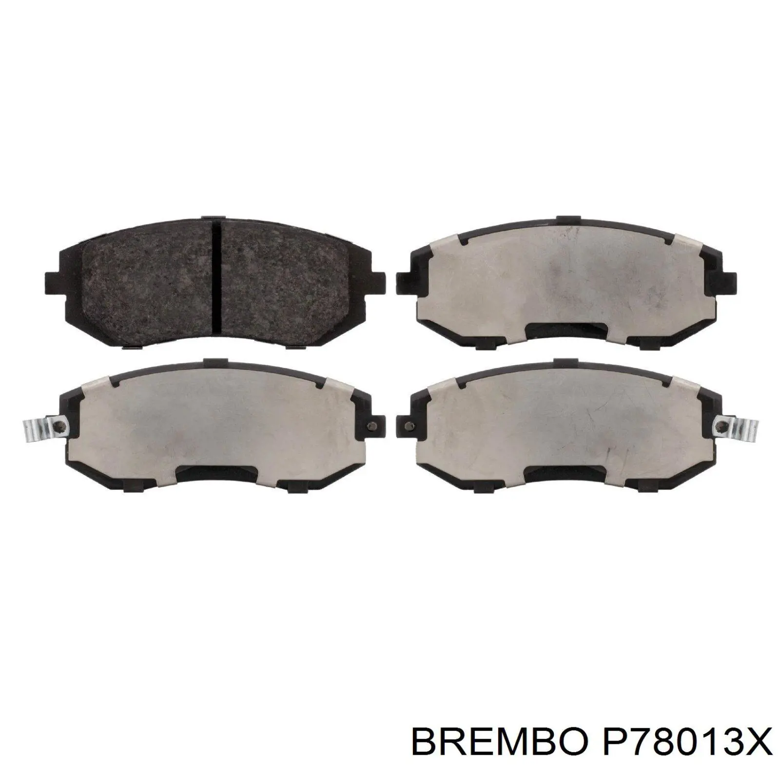 P78013X Brembo pastillas de freno delanteras