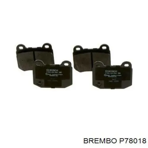 Comprar P78018 Brembo Pastillas de freno traseras