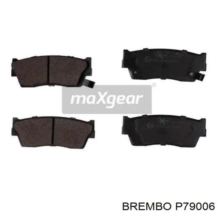 P 79 006 Brembo pastillas de freno delanteras