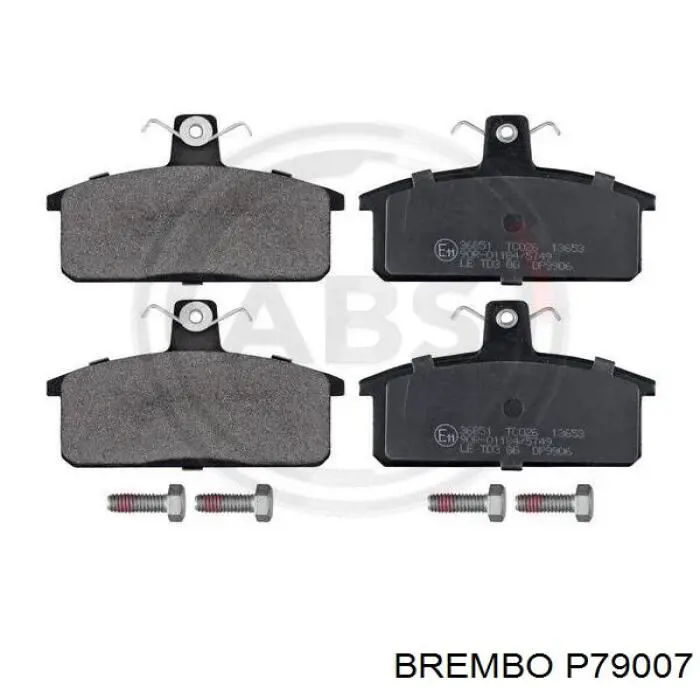 Pastillas de freno traseras BREMBO P79007