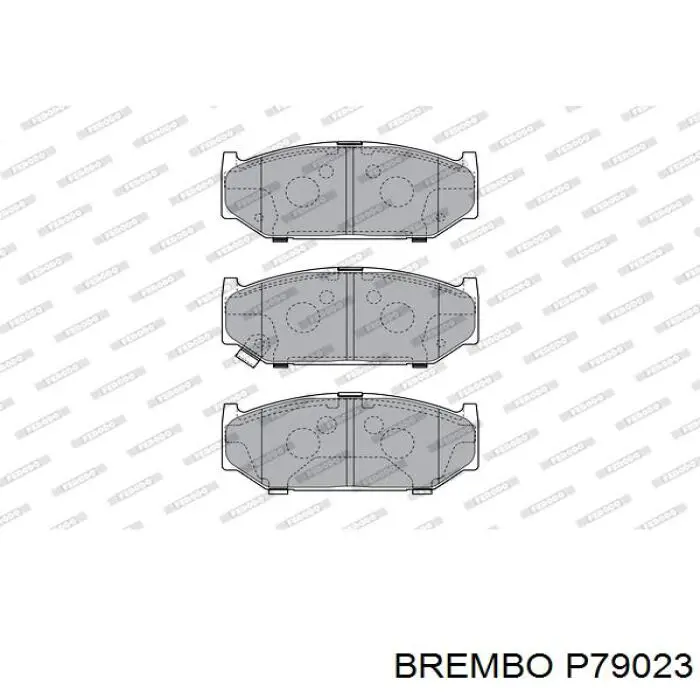 P79 023 Brembo pastillas de freno delanteras