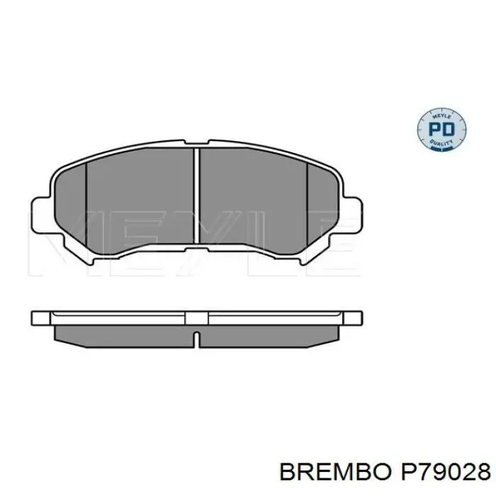 Pastillas de freno P79028 Brembo