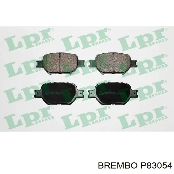 P83054 Brembo pastillas de freno delanteras