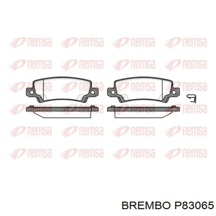 Comprar P83065 Brembo Pastillas de freno traseras