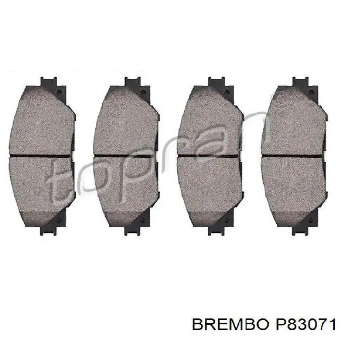Pastillas de freno delanteras Brembo P83071