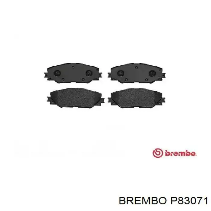 P83071 Brembo pastillas de freno delanteras