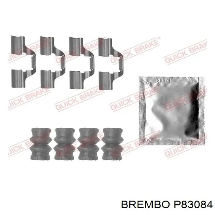 P83084 Brembo pastillas de freno traseras