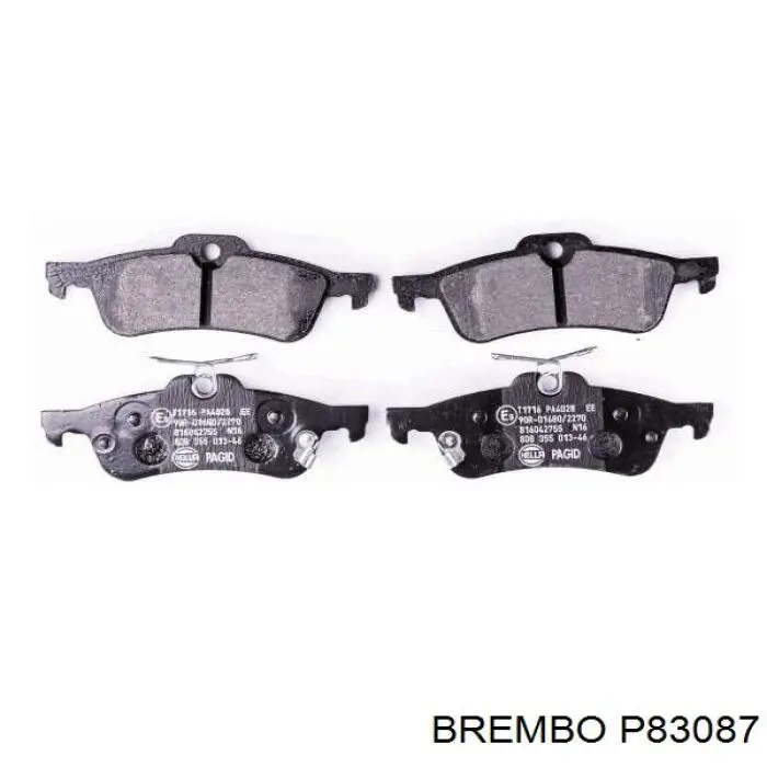 Pastillas de freno traseras P83087 Brembo