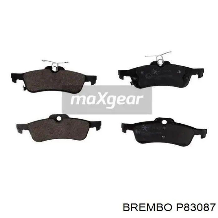 Pastillas traseras Brembo P83087