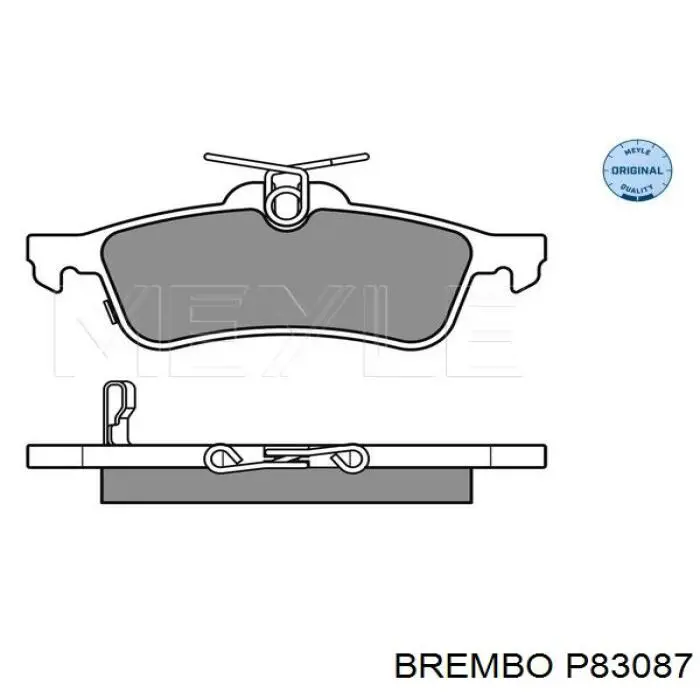Pastillas traseras de freno Brembo P83087 precio, desde 21,34 EUR