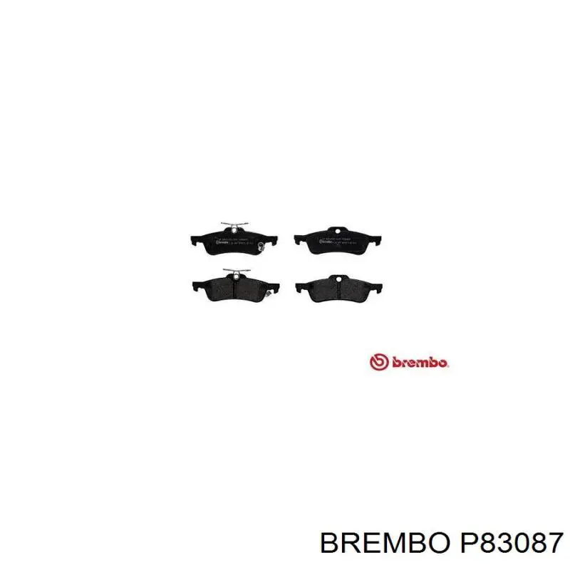 Comprar P83087 Brembo Pastillas de freno traseras