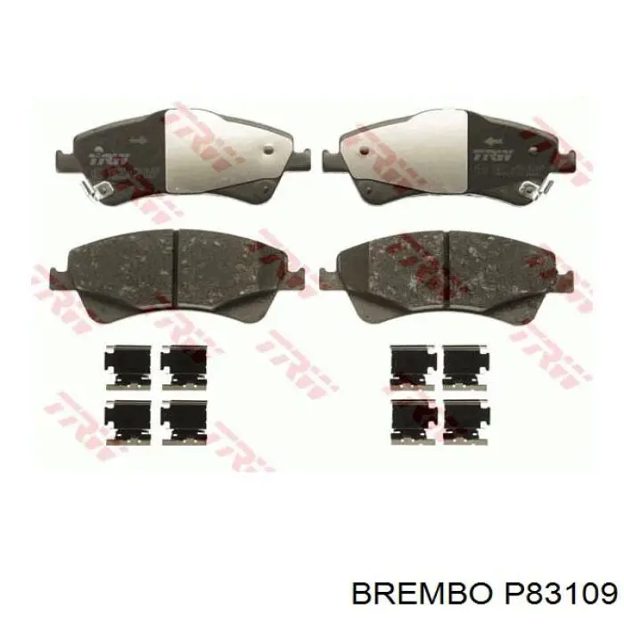 P83109 Brembo pastillas de freno delanteras