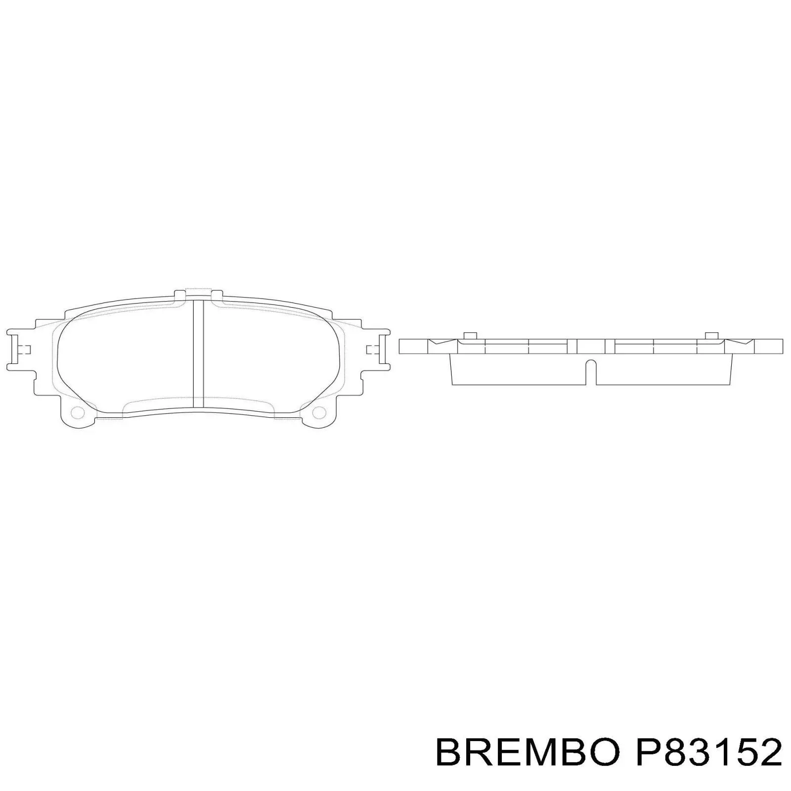 Pastillas traseras Brembo P83152