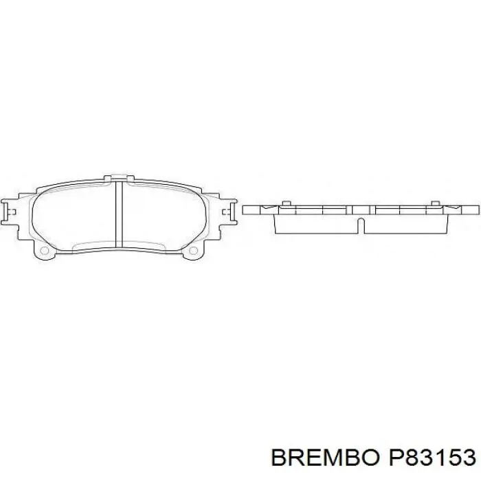 P83153 Brembo pastillas de freno traseras