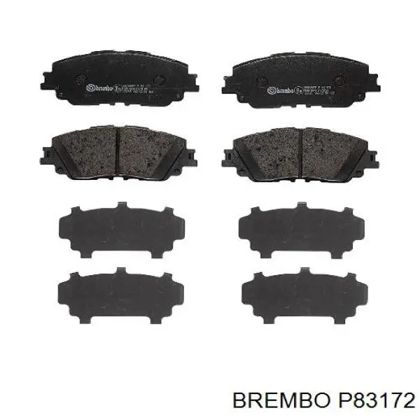 Pastillas freno delanteras Brembo P83172 precio, desde 42,79 EUR