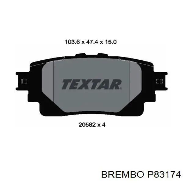 Pastillas traseras de freno Brembo P83174 precio, desde 39,14 EUR