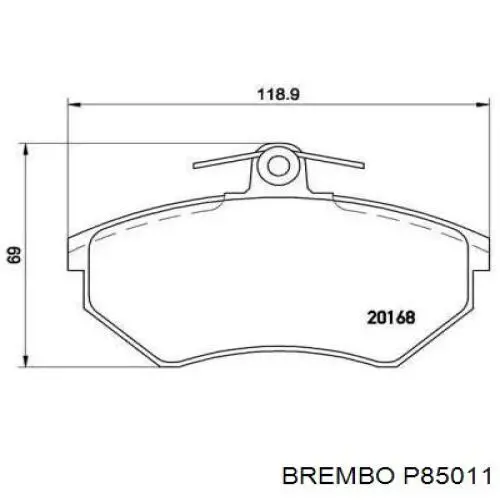 Pastillas de freno delanteras Seat Toledo 1 1L