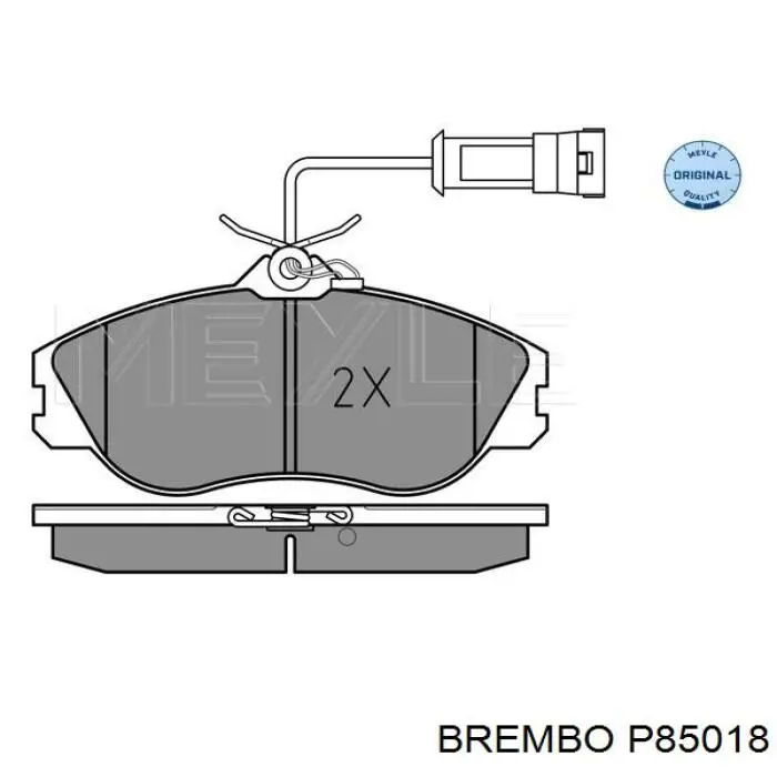 P85018 Brembo pastillas de freno delanteras