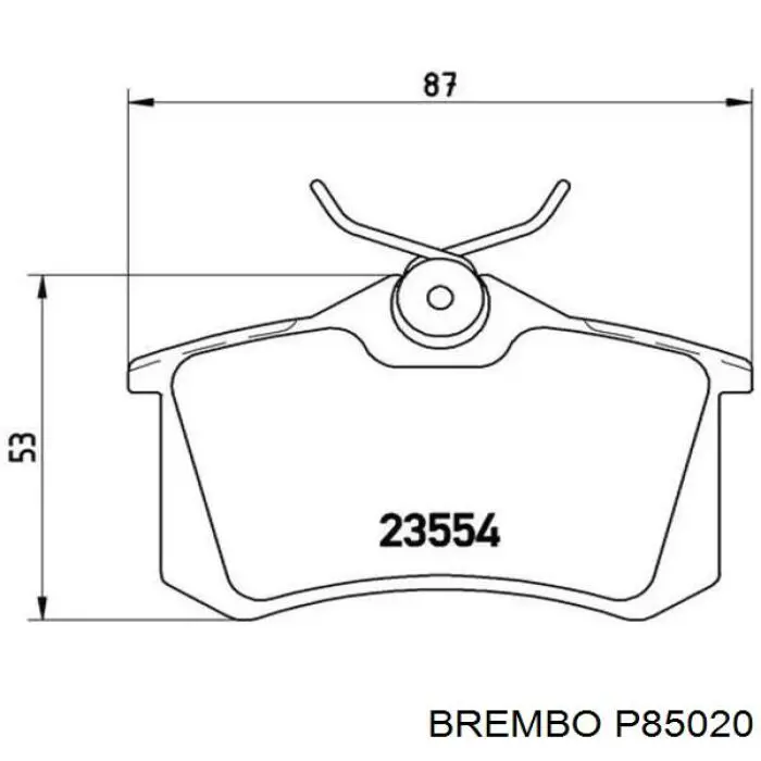 Comprar P85020 Brembo Pastillas de freno traseras