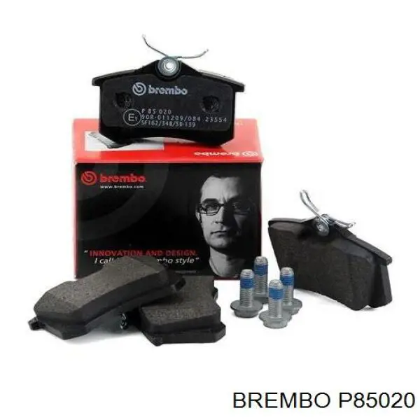 Pastillas de freno traseras P85020 Brembo