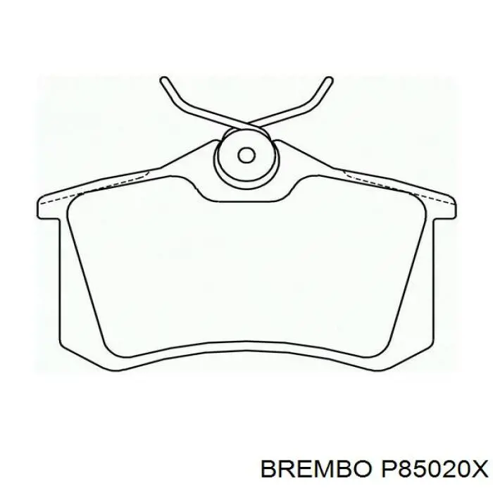 Pastillas de freno traseras P85020X Brembo