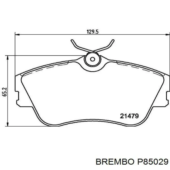 P85029 Brembo pastillas de freno delanteras