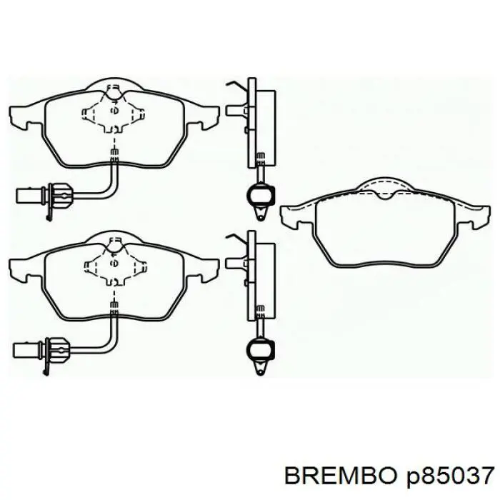 Pastillas de freno delanteras Audi A6 4F2