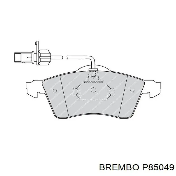 Pastillas de freno delanteras Brembo P85049