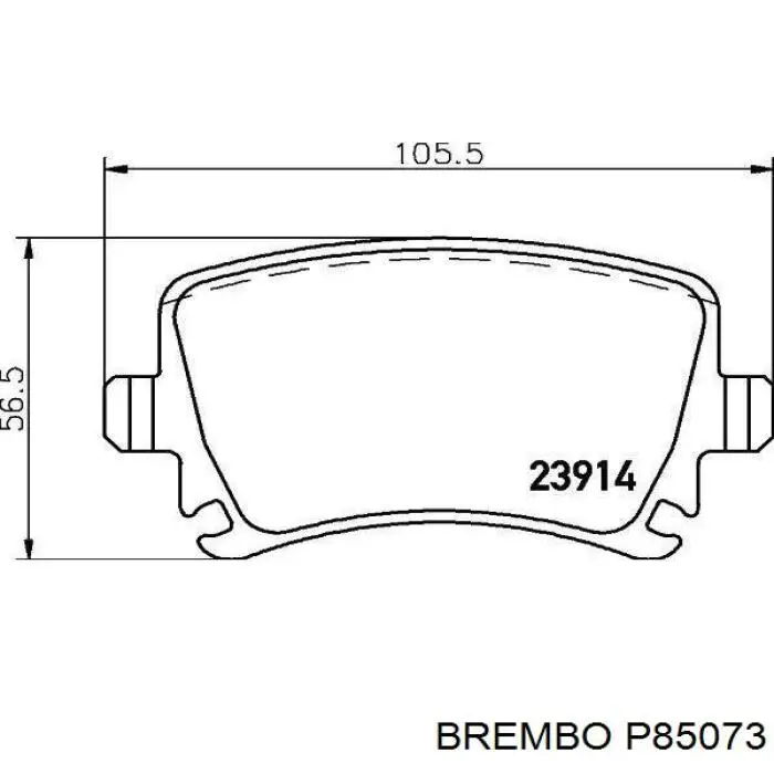 Comprar P85073 Brembo Pastillas de freno traseras