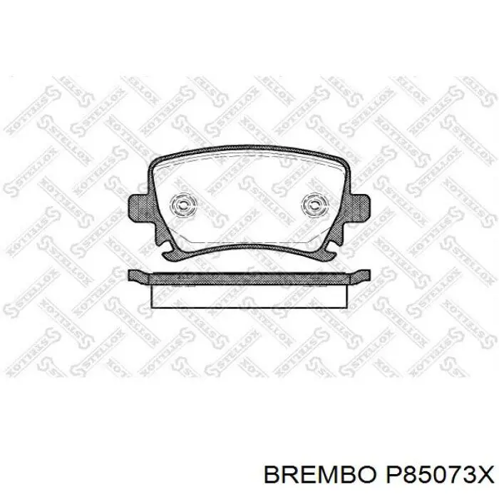 P85073X Brembo Pastillas freno traseras