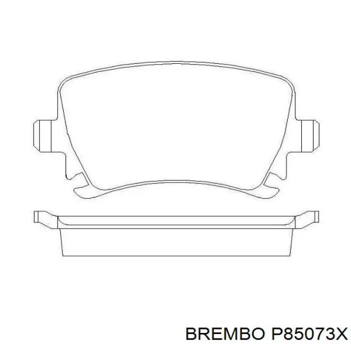 Pastillas de freno traseras P85073X Brembo